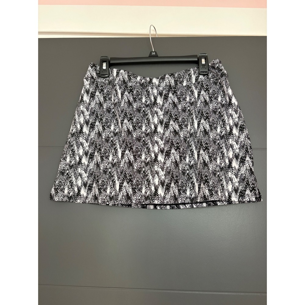 Tranquility by Colorado Clothing Womens Skort Medium Black White Printed Skirt